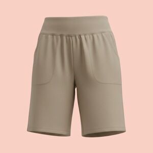 Gradual Womens Brown 10 Inch Athletic Shorts High Waisted Pockets Size S NEW